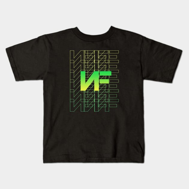 nf logo green Kids T-Shirt by bambangbuta